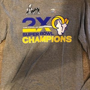 Nike super bowl nfl t-shirt drifit la rams Los angeles lvi lvii eagles kc chiefs